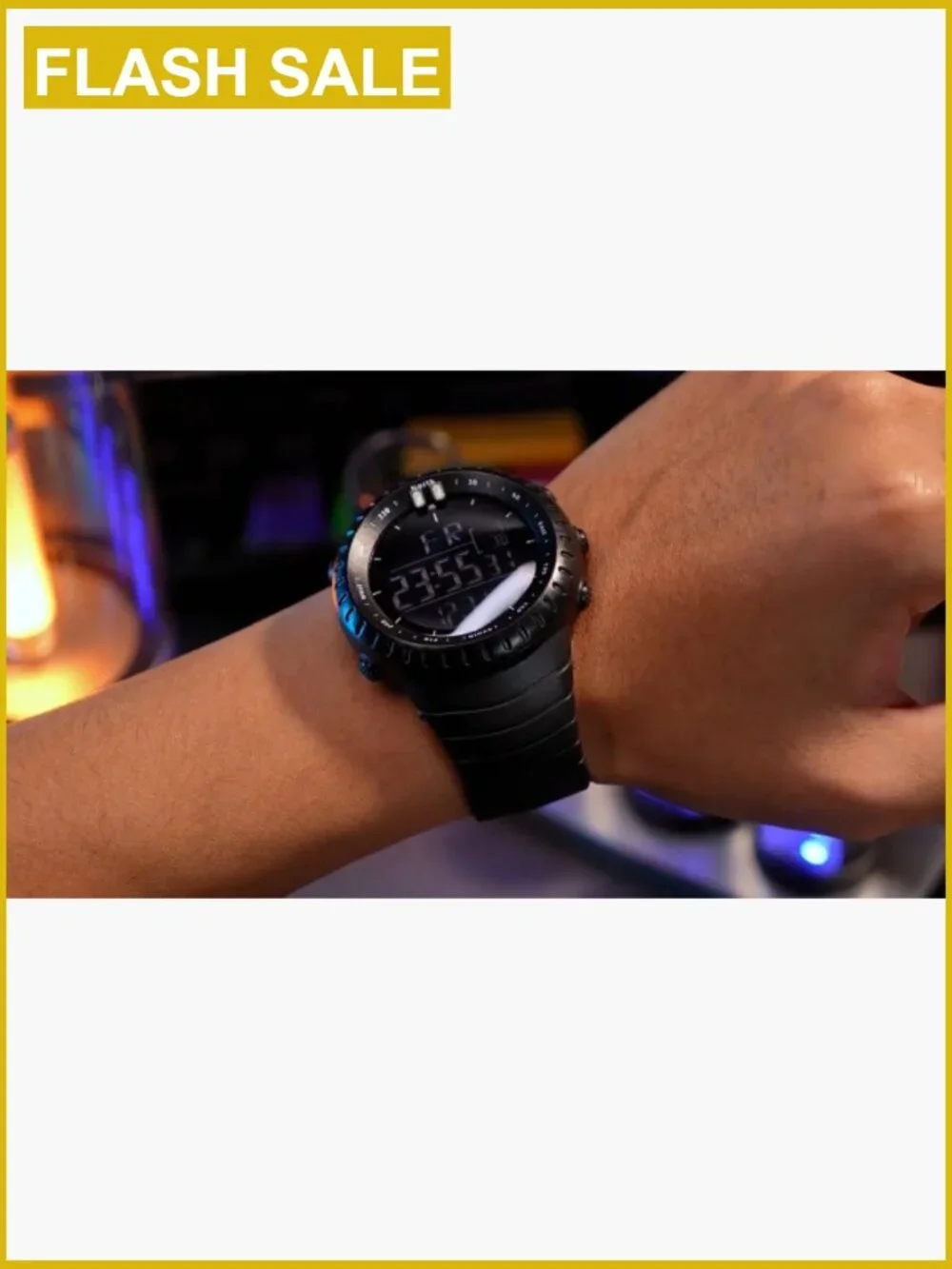 Military Digital Watch Multi-Function LED Alarm Stopwatch Water Resistant Gift